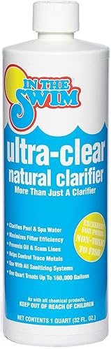 In The Swim Clarificador Ultra 4 en 1  Clarificador de agua para piscinas y estanques con fórmula avanzada de unión de partículas  1 cuarto de galón