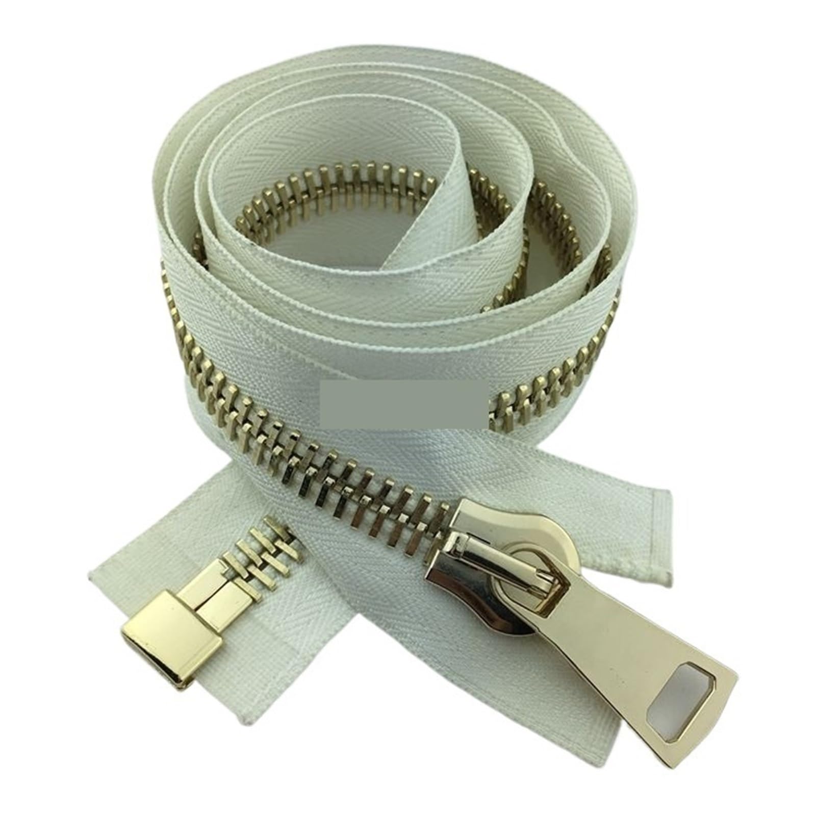 Zippers Sewing, Two-Way Separating Metal Zipper Size 15 60-100cm Multicolor(Antique Copper)