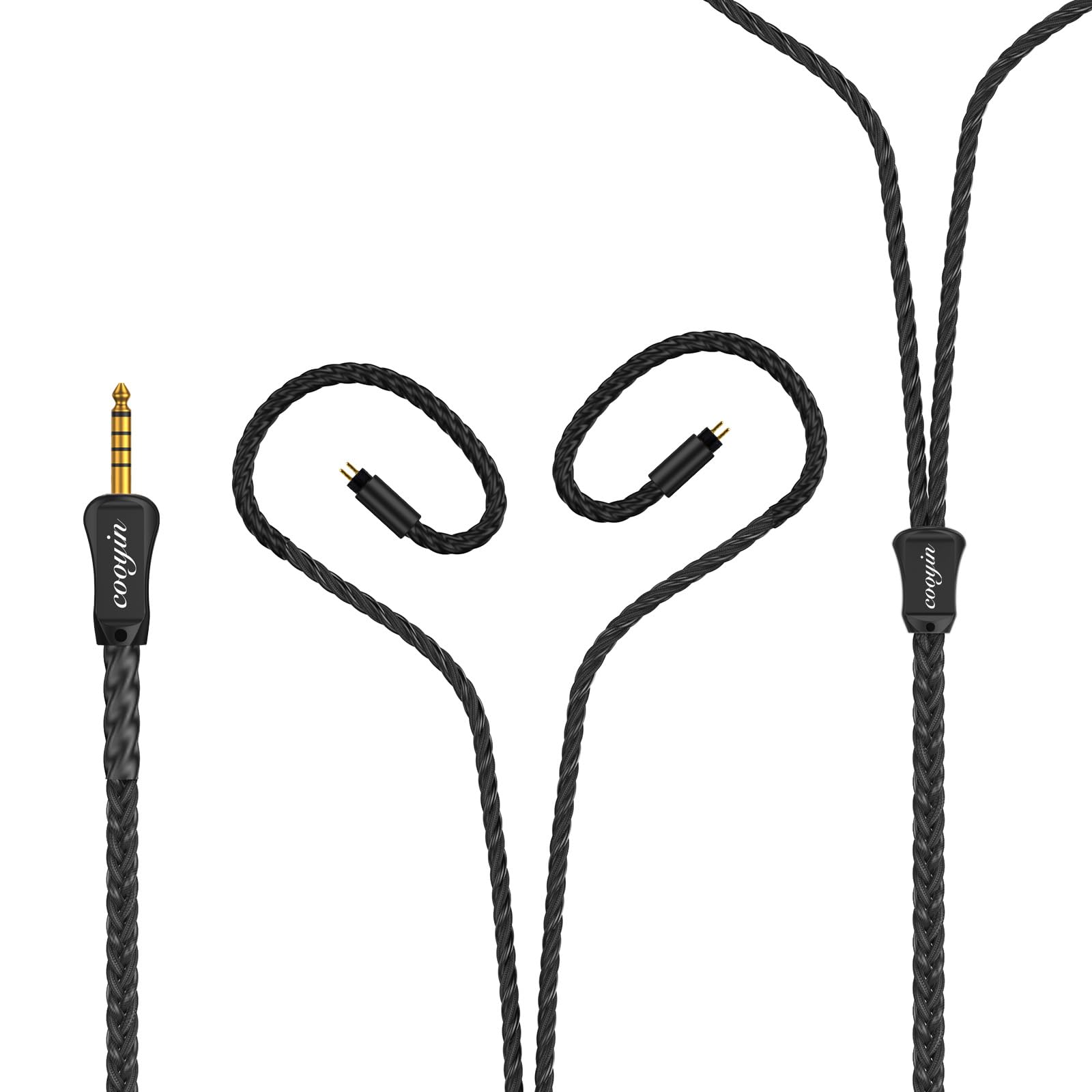 Amazon | cooyin 黒豹 リケーブル 0.78mm 2pin ケーブル イヤホン HIFI