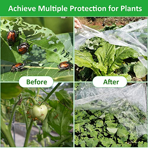 Toolifer Garden Netting, 10X33Ft Thickened Bird Netting Pest Barrier For Greenhouse Garden Bed Cover, Durable Garden Mesh Netting Row Cover Protect Plant Fruit Vegetable Flower Crop From Bird Pest #TOP4