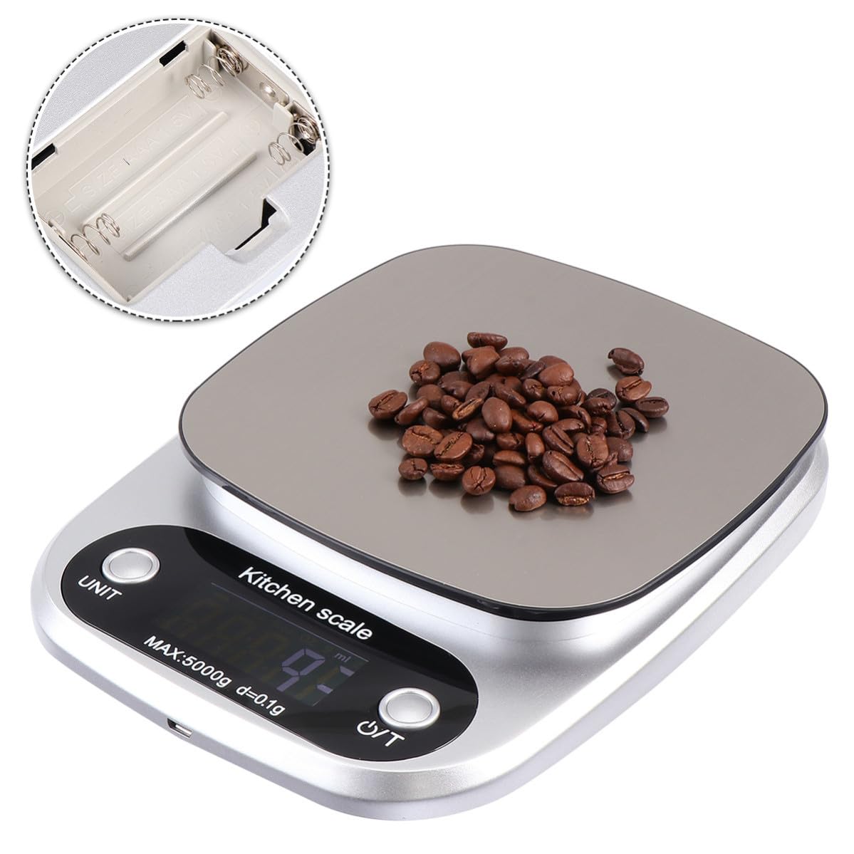 5kg Báscula 0, G Digital 1 y Recargable Cocina