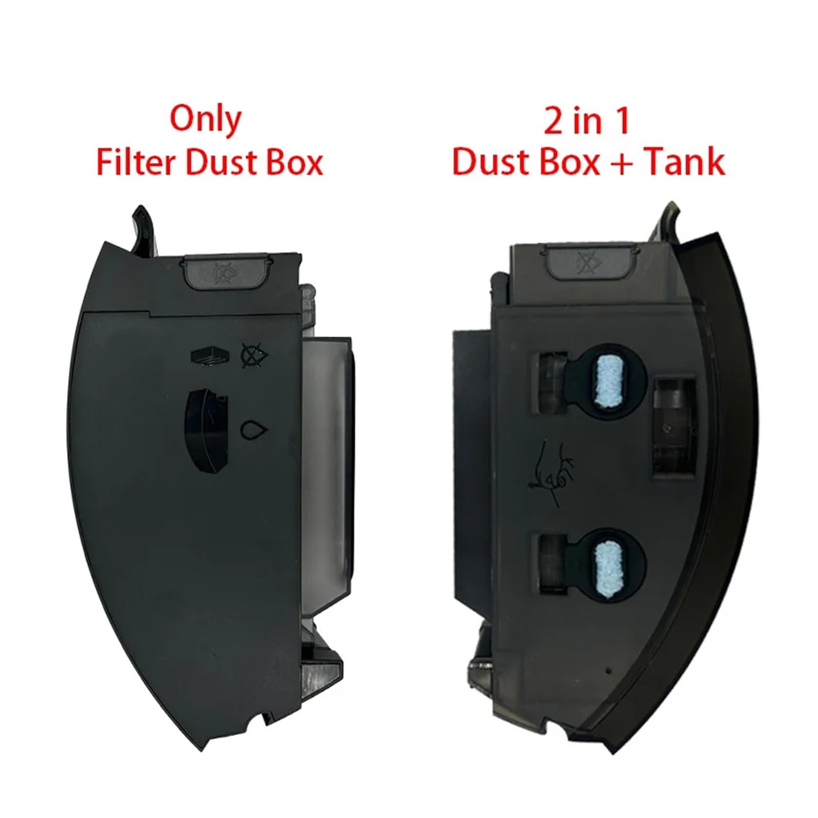 Filtro for contenitore polvere e serbatoio acqua, compatibile con Roomba, accessorio for aspirapolvere robot I5 / I5+ / I5 Plus / J5 / J5+ / J5 Plus(2 in 1 Dust and Tank)