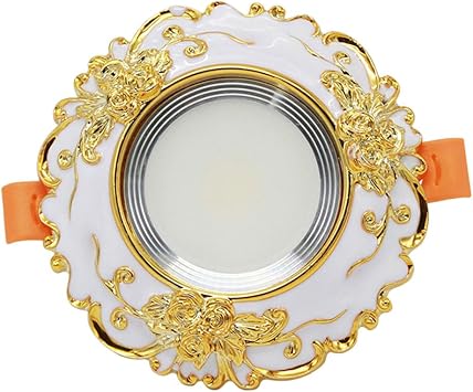 4" Dimmable LED Disk Light, 3W/5W/7W/10W, Low Profile Flush Mount Recessed Retrofit Ceiling Lights Fixture with Hand-Carved Resin Finish for Home Improved