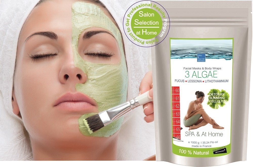 3 Algas Marinas Polvo de Algas para Faciales, Envolturas Corporales y Baño ● Piel Grasa, Psoriasis, Acné, Dermatitis ● Anticellulitis, Perdida de Peso ● Detox y Relajación remineralizante 1000g