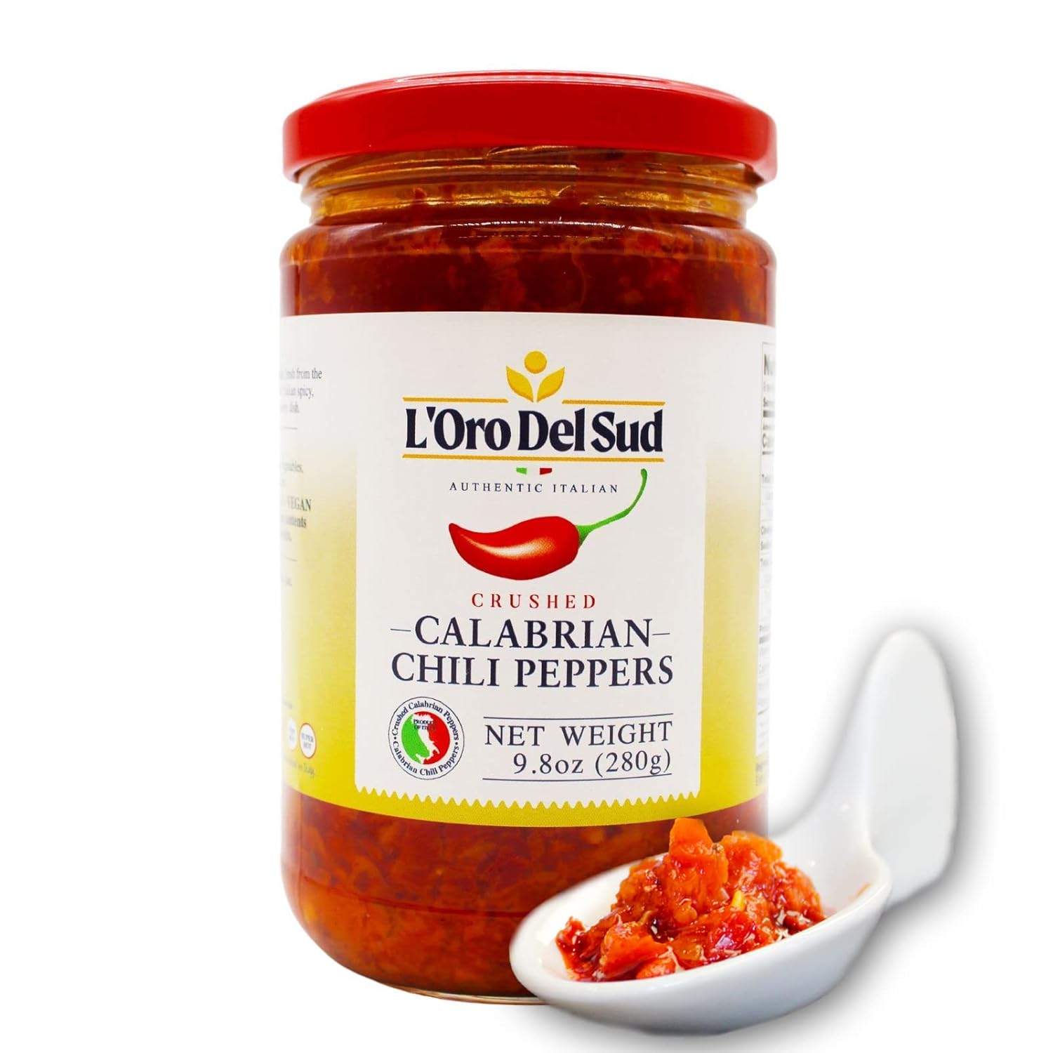 Crushed Calabrian Chili Peppers Paste, 9.8 oz (280 g