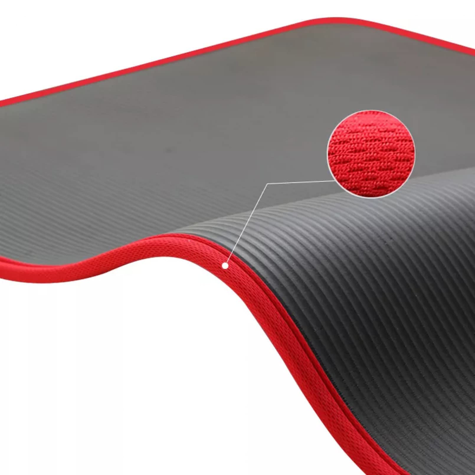 Tappetino da yoga extra spesso 183 cm x 61 cm antiscivolo tappetino da yoga per fitness senza odore Pilates palestra tappetino con fasciatura