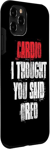 Miniatura 3 de Funda divertida de entrenamiento de gimnasio para iPhone 11 Pro Cardio I Thought You Said Oreo