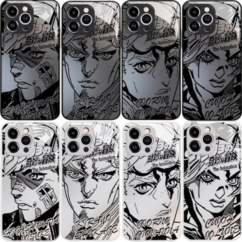 �X�}�z�P�[�X �W���W���̊�Ȗ`�� Iphone17Promax�K�p JOJO ��������Y �f�B�I �W�����m �W���j�B �u�`�����e�B ���ʃK���X �����K���X �A�C�t�H���P�[�X IPhone14Pro max�K�p �ی�d�b�J�o�[ IPhone16Pro ma