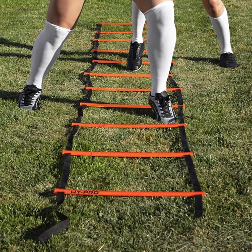 Hy-Pro Agility Training Set – Resistance Parachute, Adjustable Agility Ladder, 8 Cones, Carry Bag, Training Equipment, Great For Improving Fitness & Speed, Football Training, Sports Training - Image 2