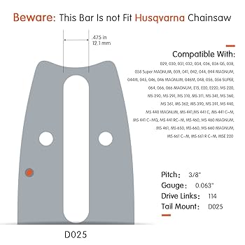 Amazon.com: NEO-TEC 36 Inch Chainsaw Guide Bar Chain Combo 3