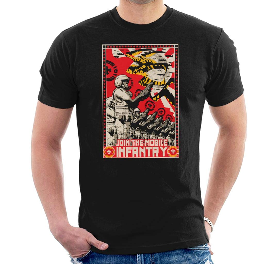 Starship Troopers Join The Mobile Infantry Poster Men's T-Shirt Black