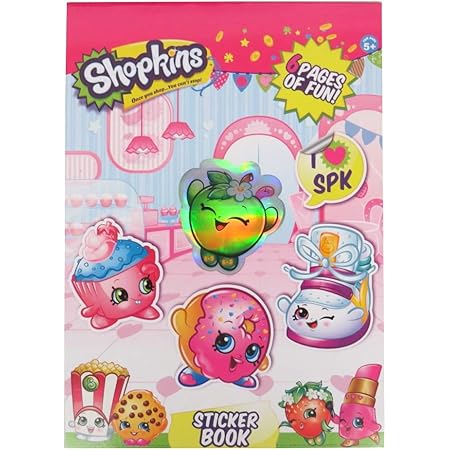 Shopkins Creative Sticker Book, 100 Stickers, Lots of Designs
