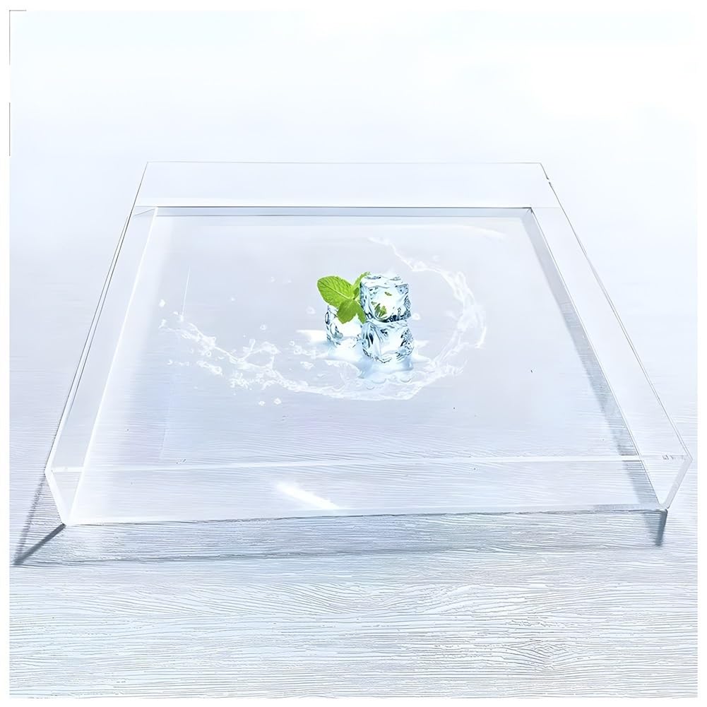 Réservoir d'eau en Acrylique, Plateau de Photographie en Acrylique Transparent for Eau Peu Profonde, Plusieurs Tailles(30x30x6cm)