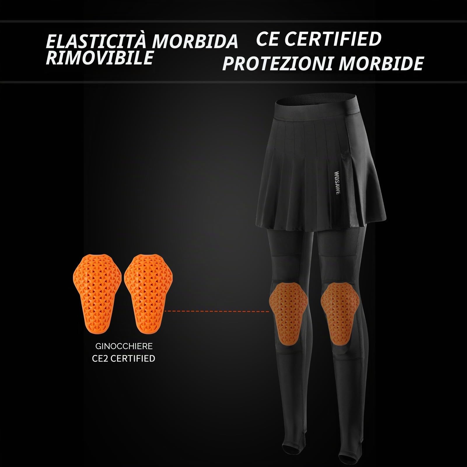 Pantaloni da Moto da Donna, Trasparenti, Riflettenti, CE2， Protettivo, Traspirante, Mesh Like, Aderente, Taglia S M、L
