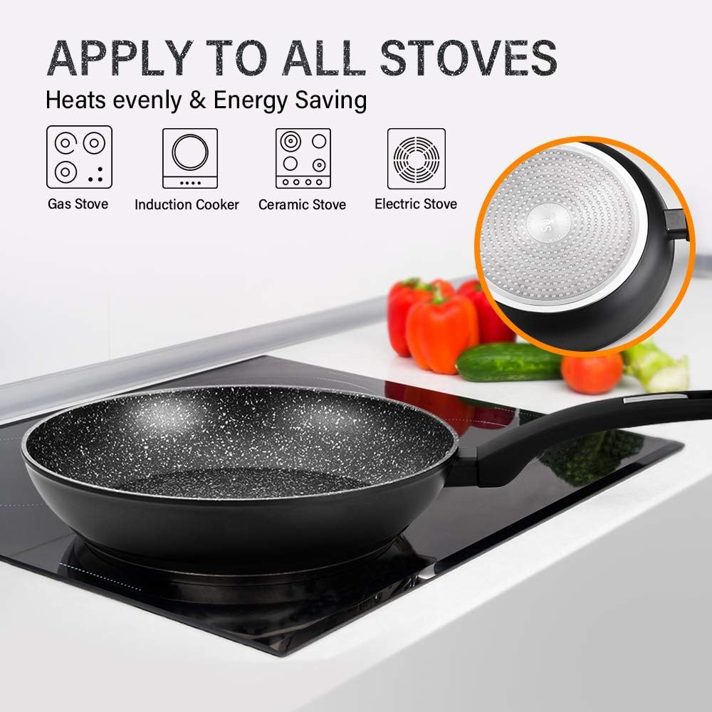 Nonstick Skillet Works on All Stovetops