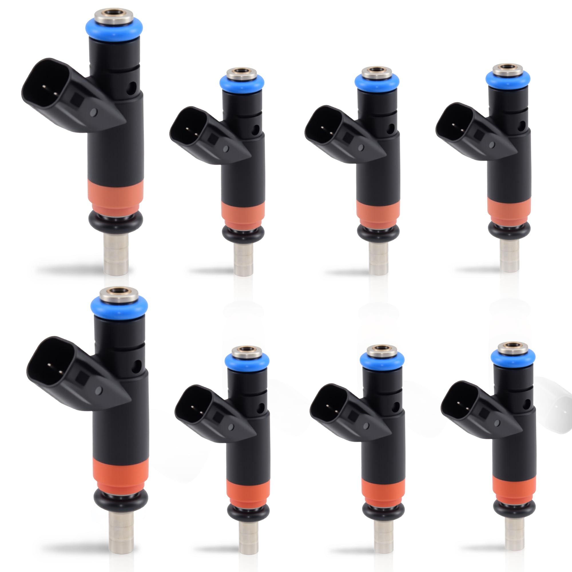 8pcs Fuel Injectors FJ732 05037479AA Compatible for Ram 1500 2500 3500 Pickup, Compatible for Dodge Charger Durango Magnum, Compatible for Jeep Grand Cherokee Commander V8 5.7L 6.1L