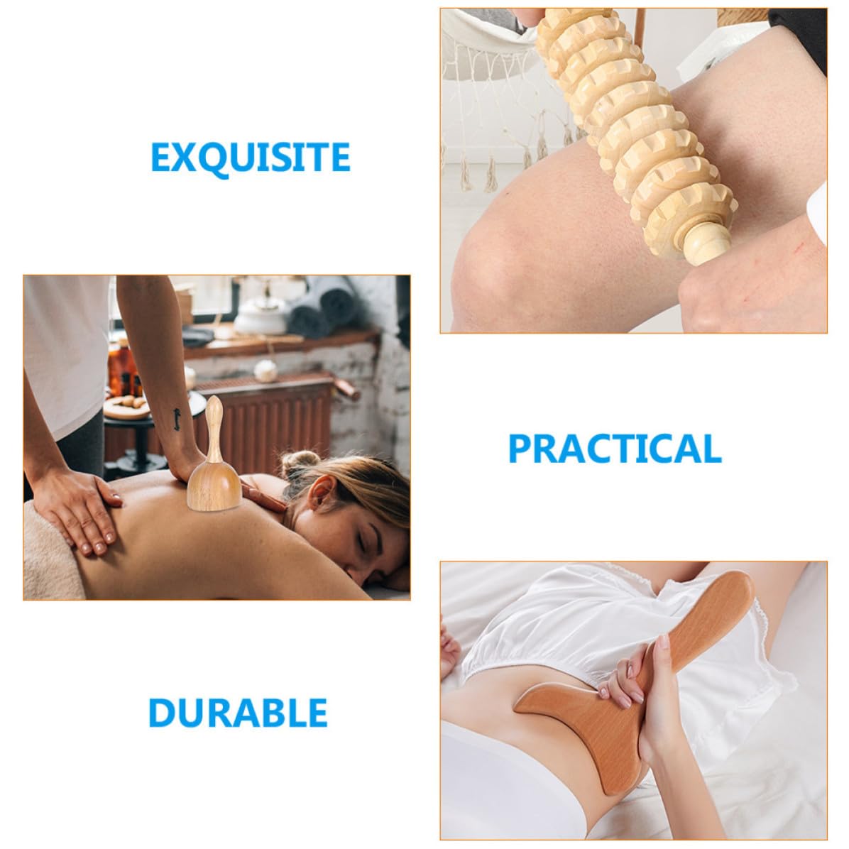 4 Stück Manuelles Rollenmassagegerät zur Schmerzlinderung Geruchlos Glatte Oberfläche für Heimgebrauch