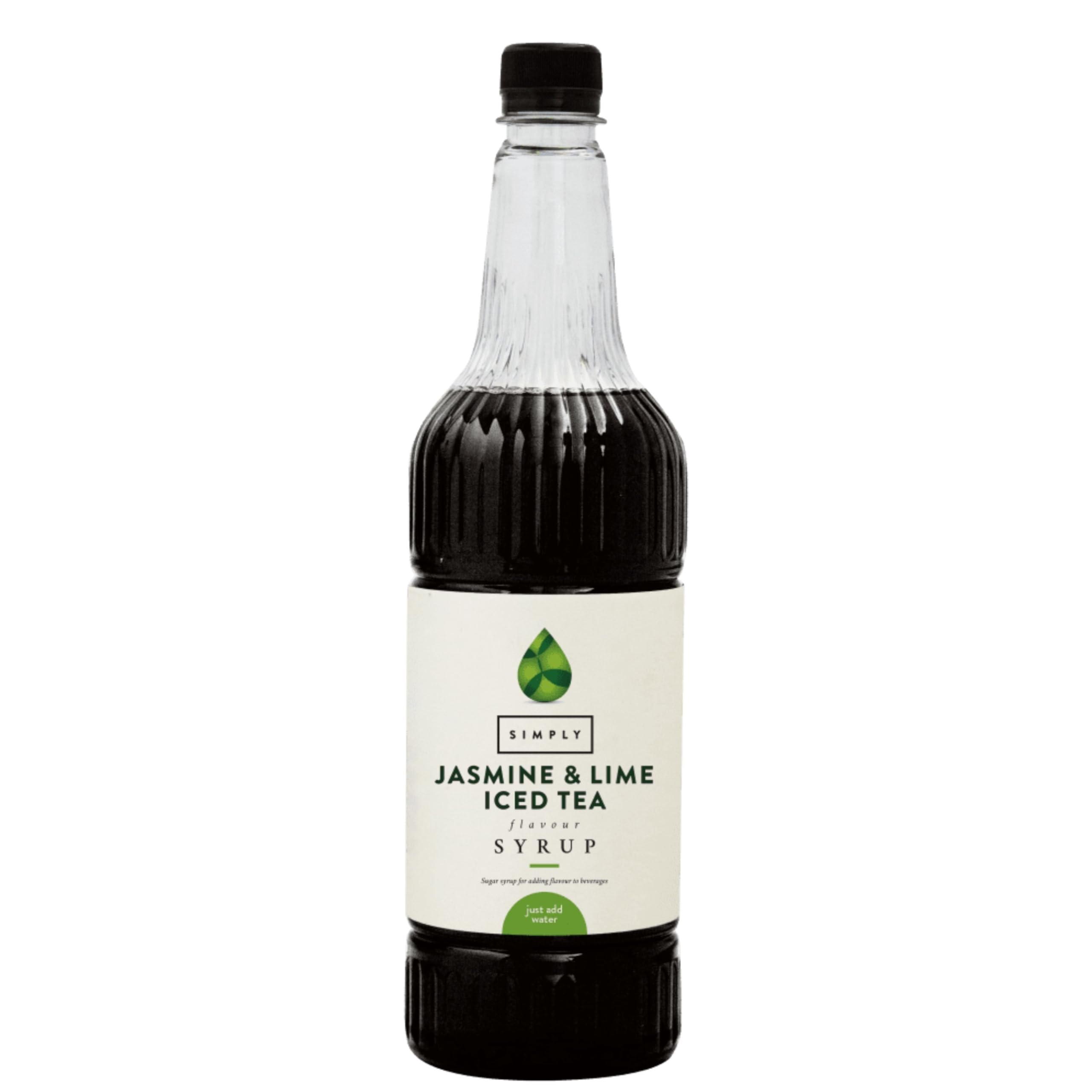Simply Jasmine & Lime Iced Tea Syrup, Vegan & Gluten Free Beverage Syrup for Cocktails & Mocktails (1 Litre)