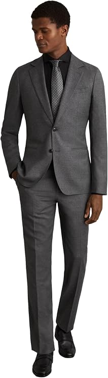Reiss Mens' Storm LS Two Fold Twill Cotton Shirt