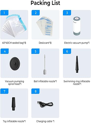 Miniatura 8 de Creality Kit de almacenamiento al vacío de filamento de impresora 3D, filamento seco