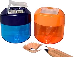KUM Ellipse Ice Pencil Sharpener - Polystyrene Shatterproof Design With High-Carbon Blades