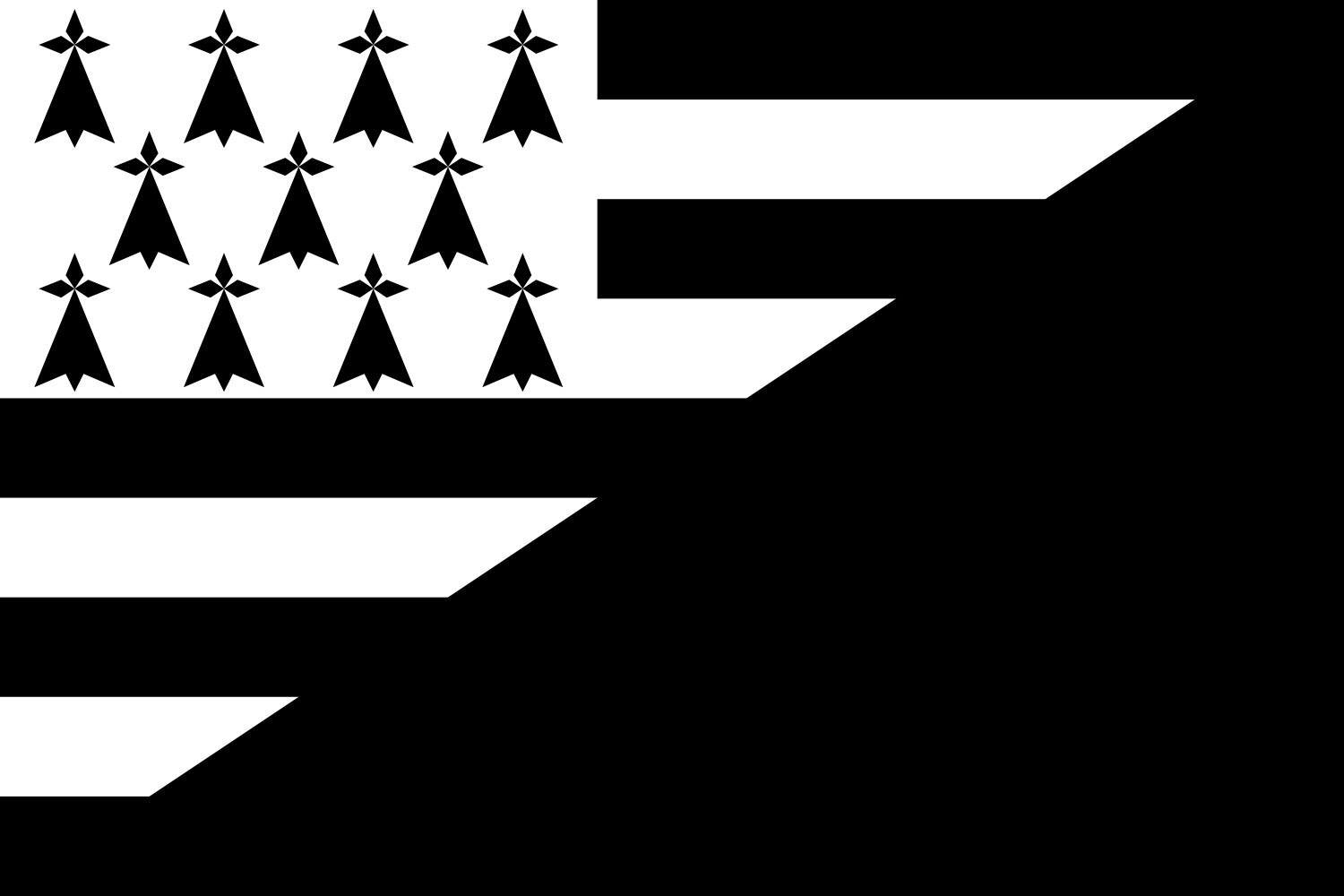 Drapeau Large Huch! (collectif anarcho-indépendantiste de