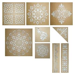 Visual Print MDF Pine Stencil,Art and Craft Cutout,MDF Stencil, Ready ...