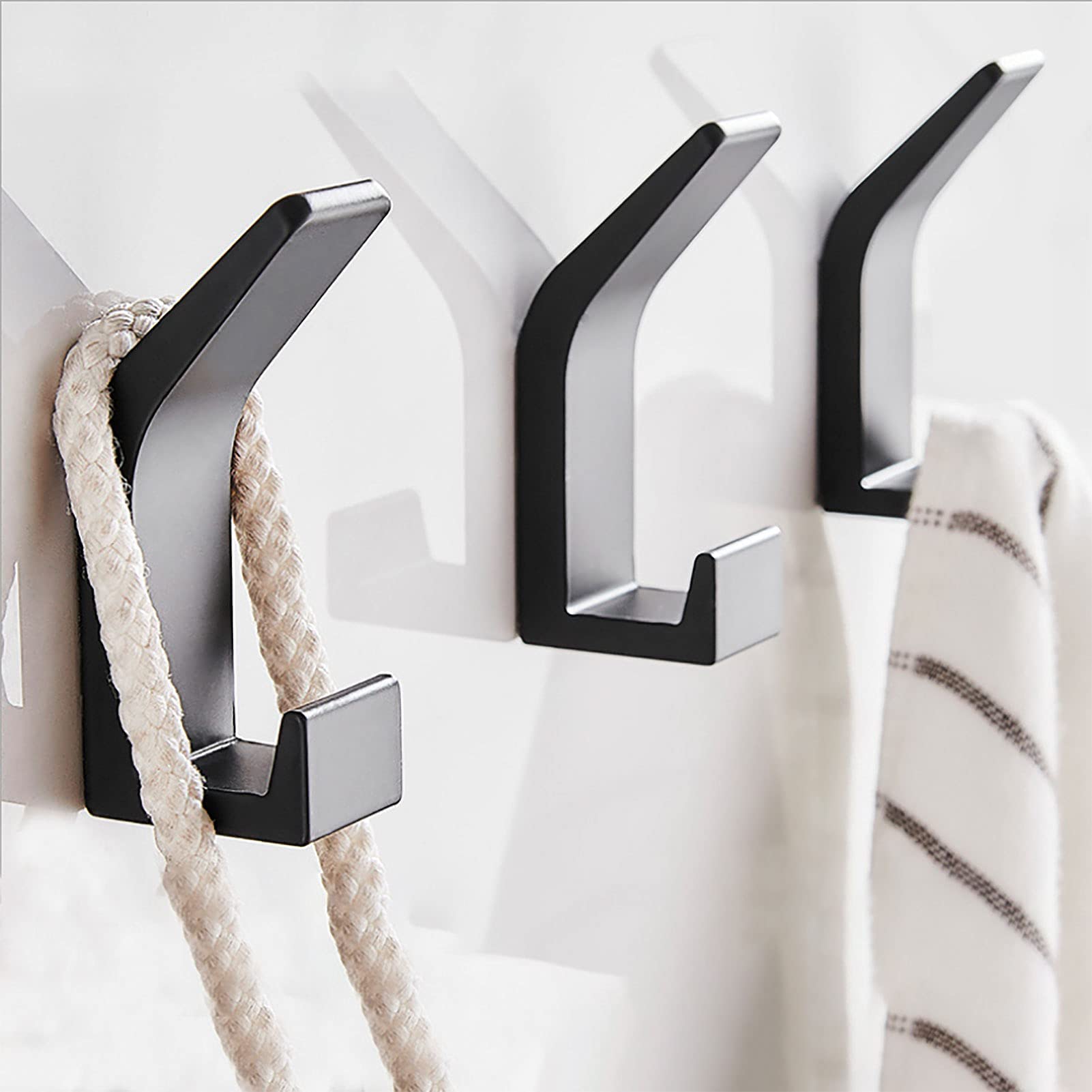 GOTRUST Ganci Da Porta Colorati, 12PCS Gancio Sopraporta Acciaio Inossidabile, Appendiabiti Da Porta Singolo Per Bagno, Cucina, Cassetto, Dormitorio - Multicolore - Foto 11