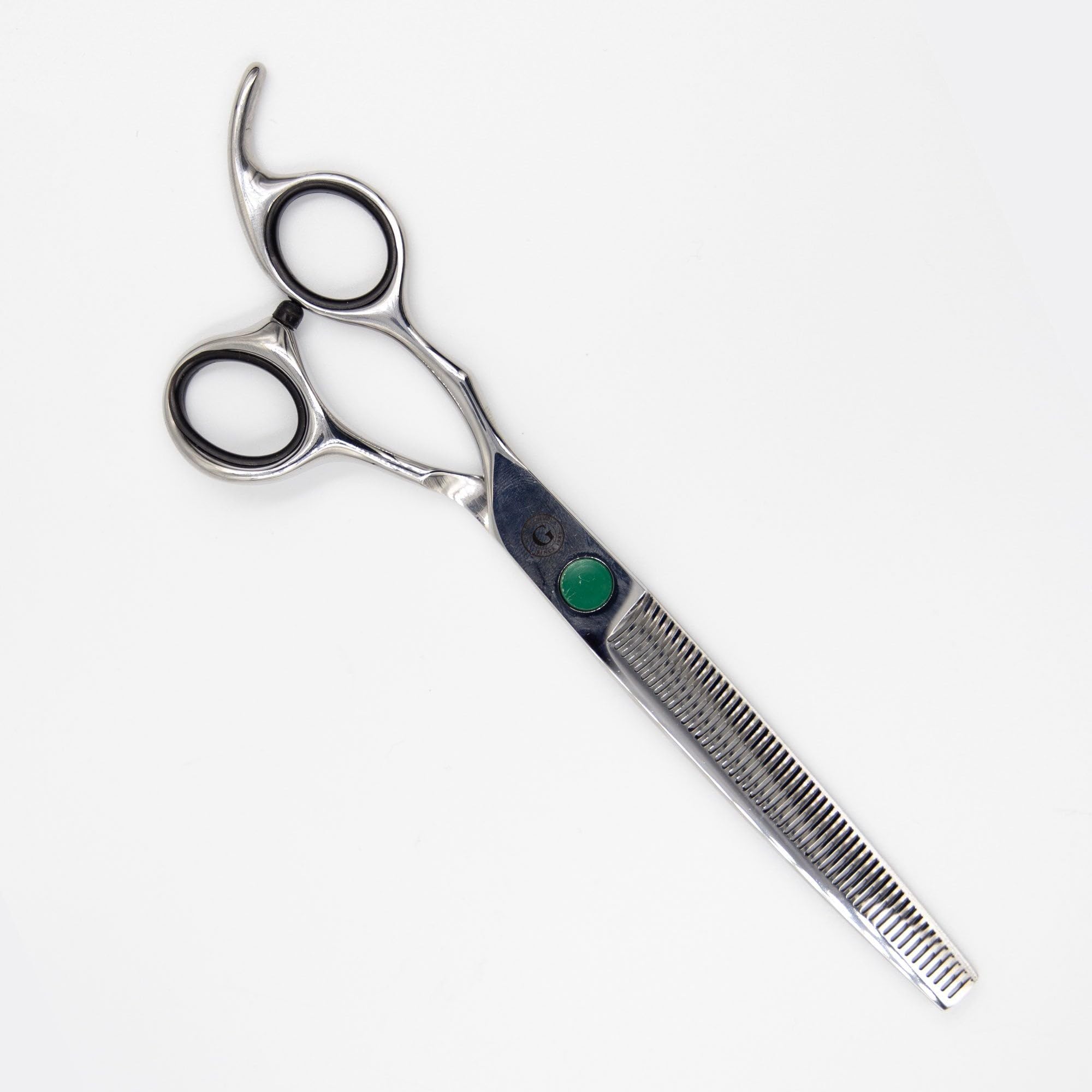 Groomers Simply G 7" Left-Handed Double Sided Thinning Professional Dog Grooming Scissors - Dog Thinning Scissors - Heavy Duty Stainless Steel