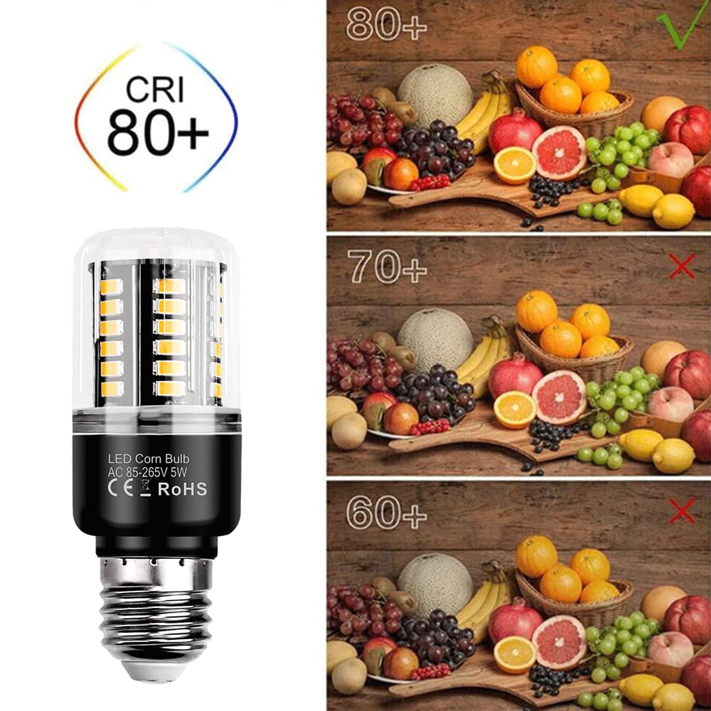 5 W 9 W 15 W 20 W 3000 K Warmweiß 6000 K Tageslichtweiß, 1000–2000 Lumen, E27-Sockel, Nicht dimmbare LED-helle Maisglühbirne, Standardersatz, 10er-Pack