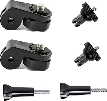 1/4 inç alüminyum tripod montaj adaptörü kamera tutucu DJI Osmo Action 4 5 Pro/Gopro Hero 13 12 11/ Insta360 X5/AKASO/Apexcam M80Air aksiyon kameraları ile uyumlu, aksiyon kamerası tutucu adaptör