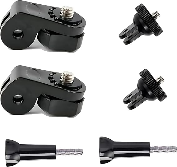 1/4 inç alüminyum tripod montaj adaptörü kamera tutucu DJI Osmo Action 4 5 Pro/Gopro Hero 13 12 11/ Insta360 X5/AKASO/Apexcam M80Air aksiyon kameraları ile uyumlu, aksiyon kamerası tutucu adaptör