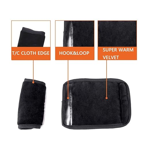 Miniatura 5 de COOLBEBE Correas de asiento de automóvil para bebés y niños, fundas de cinturón de seguridad súper suaves para todos los asientos de Negro