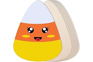 12-Count Wooden Candy Corn Unfinished Cutouts