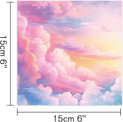 Vista 75 de Papel de manualidades, 24 hojas, 12 diseños, álbumes de recortes, una sola cara de 6 x 6 pulgadas, papel de cartulina, álbumes de recortes, 24