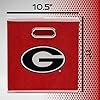 Franklin Sports NCAA Georgia Bulldogs Storage Bin - Collapsible Cube Container + Storage Basket - Folding Fabric Shelf Organizer - NCAA Office, Bedroom + Living Room Décor - 10.5" x 10.5" Inches #1