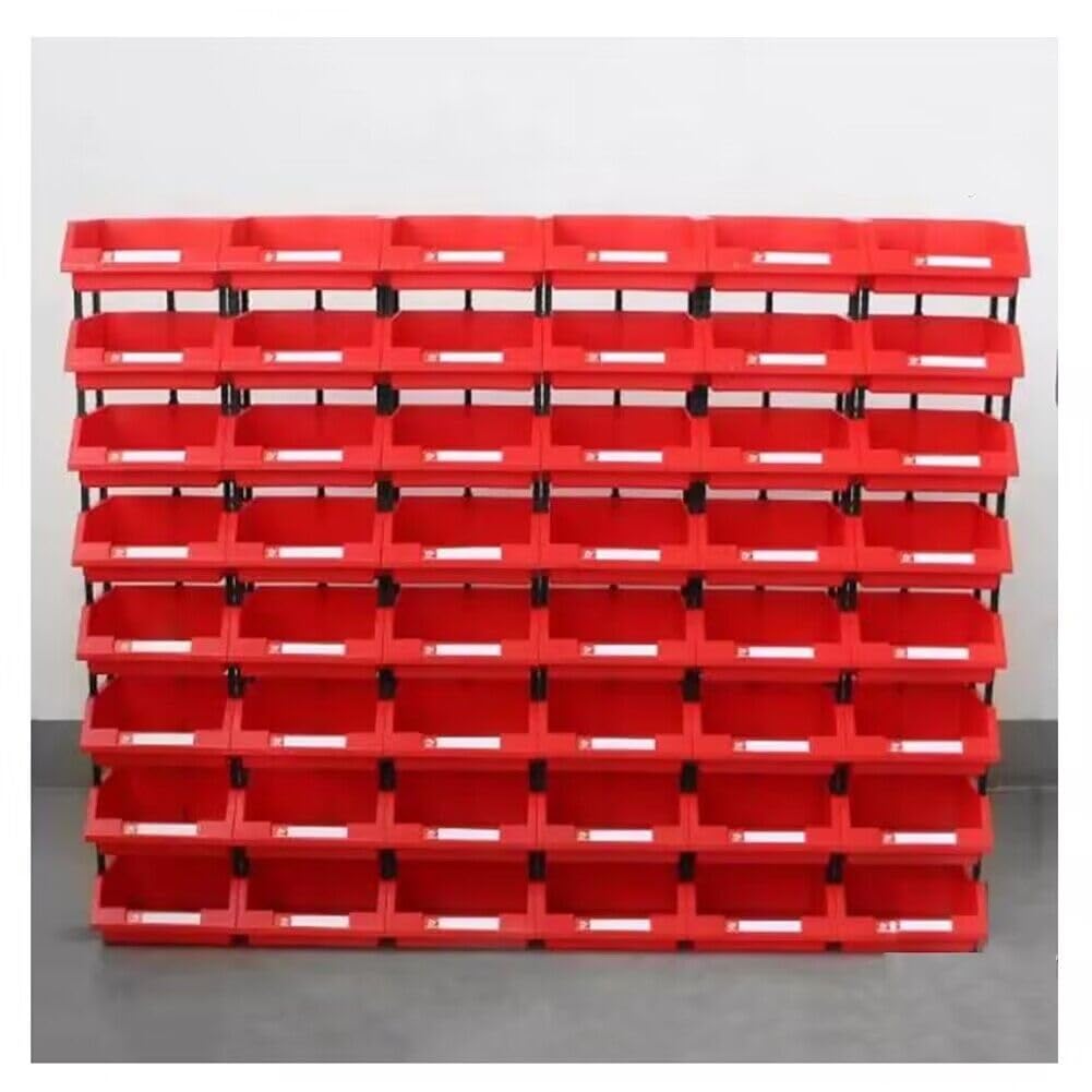 Support De Pièces, Bacs De Rangement Pour Garage, À Toute Épreuve Garage Organisateur D'outils, Outil D'atelier En Plastique De Garage, Organisateurs Et Stockage De Garage ( Couleur : Rosso , Taille :
