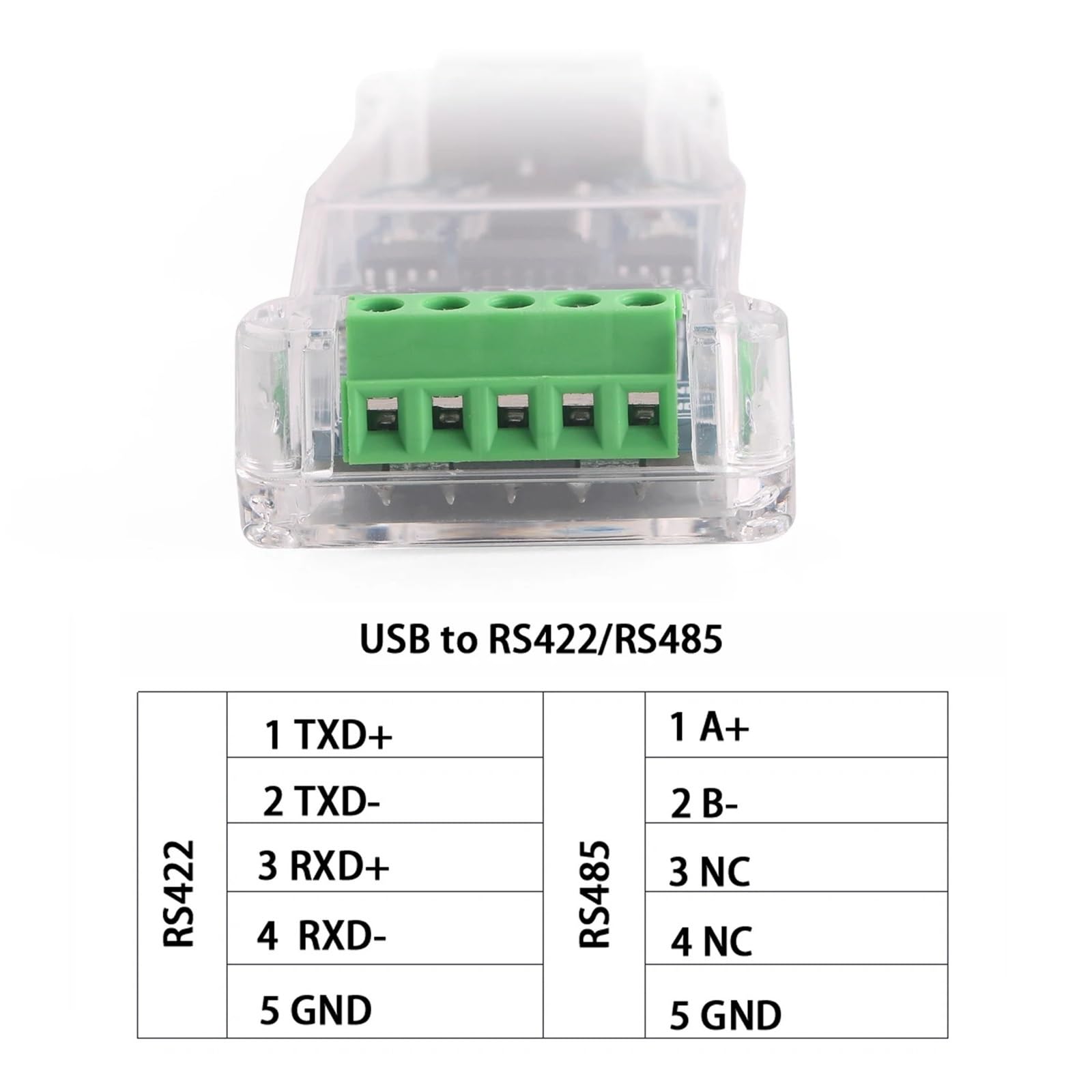 Cavo adattatore convertitore di comunicazione da USB a RS485 RS422 485 422 con TXD RXD LED CH340