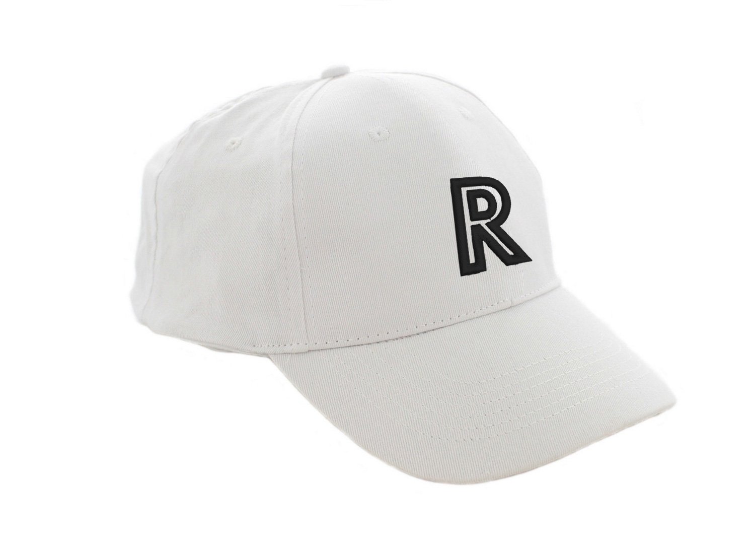 Mfaz Morefaz Ltd Boys R Baseball Cap White Girl Children A-Z Lette Summe Sun Hat Protection Child Kids Hat Sport (R)
