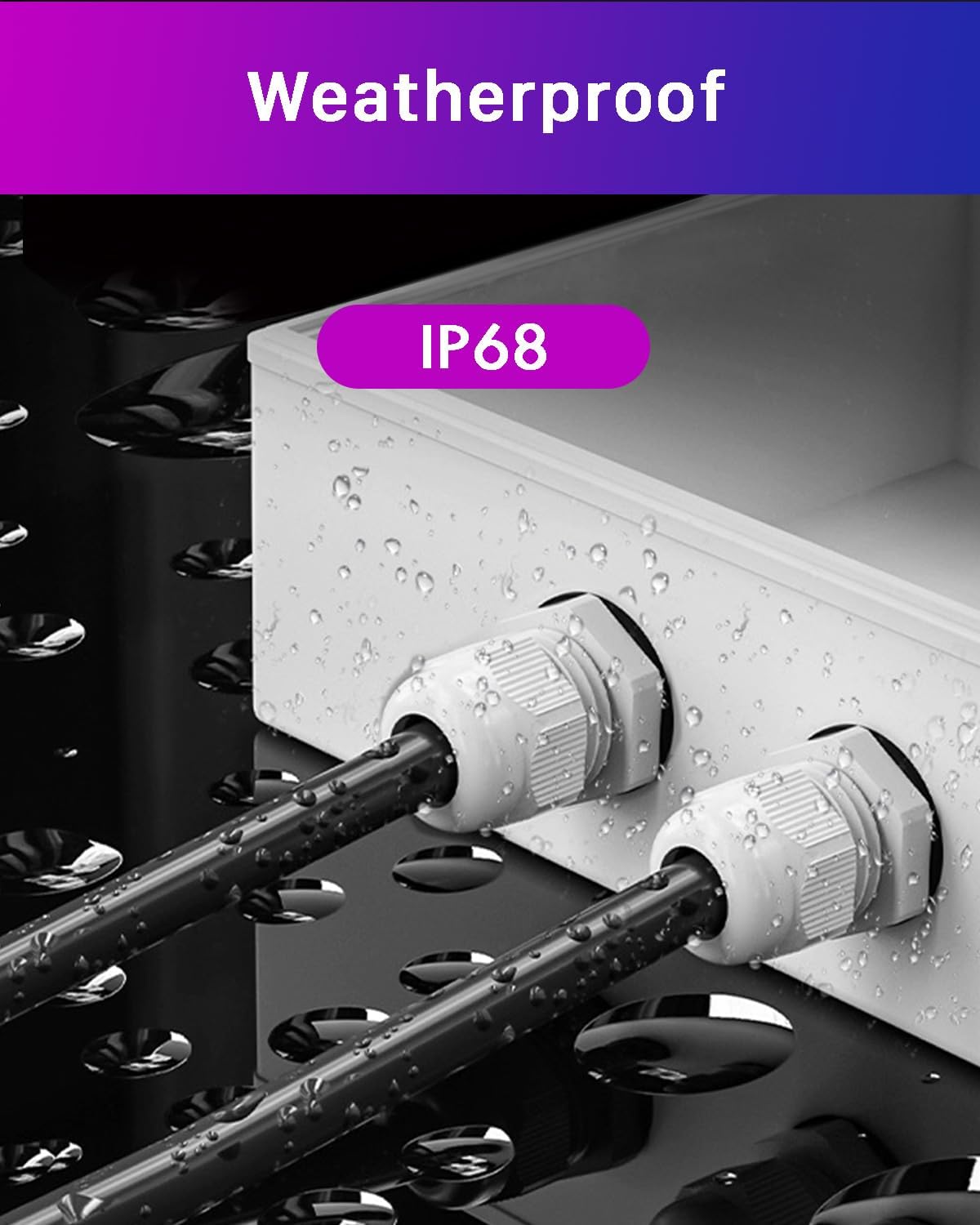 45 pressacavi, set di pressacavi in plastica IP68, M12 M16 M20 M25, ghiandole di riempimento per dadi di bloccaggio, condotto regolabile da 3-15 mm per giardino, ghiandole connettori esterni