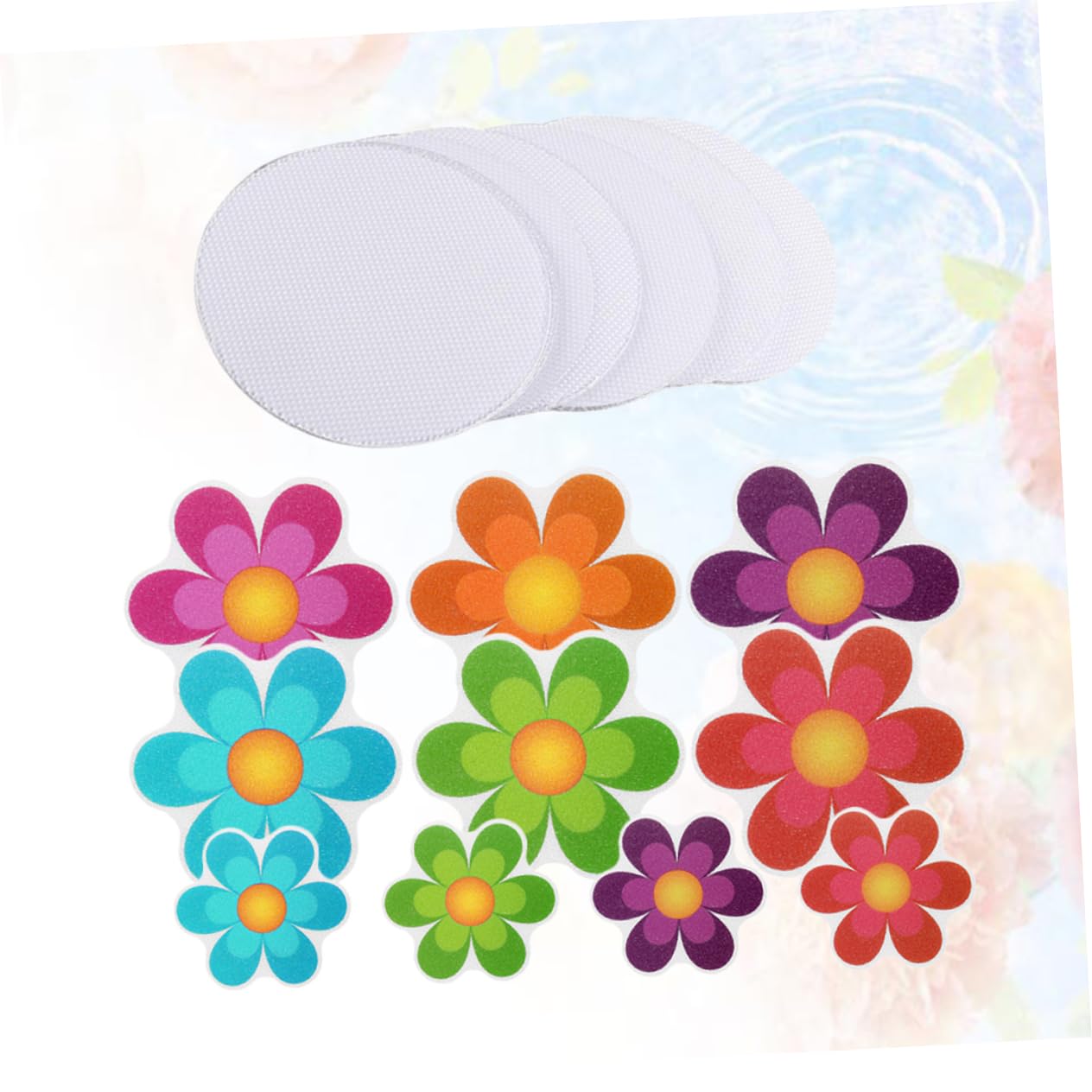 PRETYZOOM 60 Piezas Anti Pegatinas Navidad Tazas sin bañera calcomanías Antideslizantes Pegatina Redonda para baño Dibujos Animados Pegatinas Antideslizantes Cinta Adhesiva
