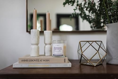 Miniatura 4 de PERIPETI Home - Vela perfumada de romero + mandarina, mecha clásica, cera de soja natural de 8.5 onzas para aromaterapia energizante, fragancia