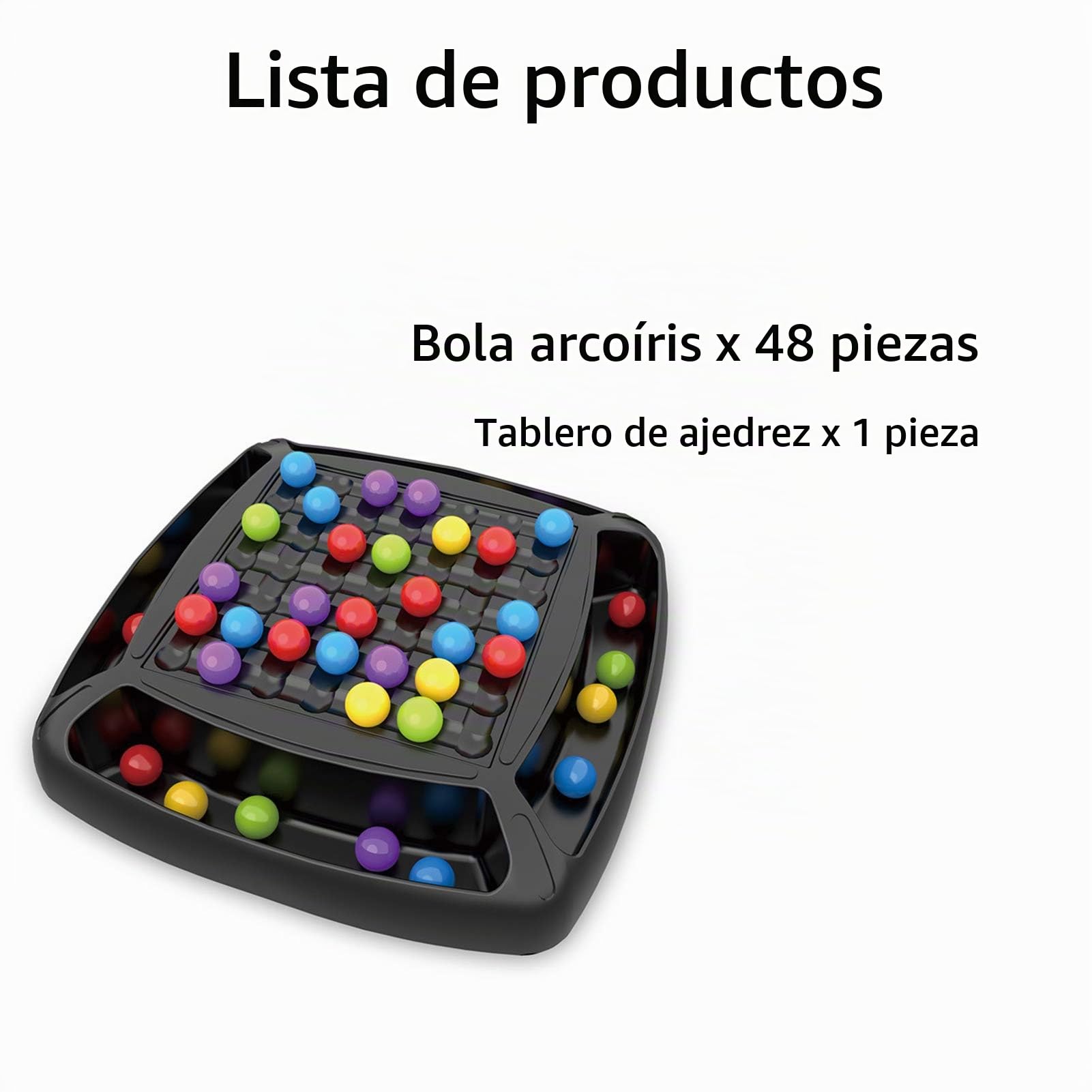 Clenp Juego De Mesa De Eliminación, Juego De Mesa De Eliminación De Bola De Arco Iris, Pensamiento Lógico, Juguete Educativo Interactivo A Juego para Niños, Padres