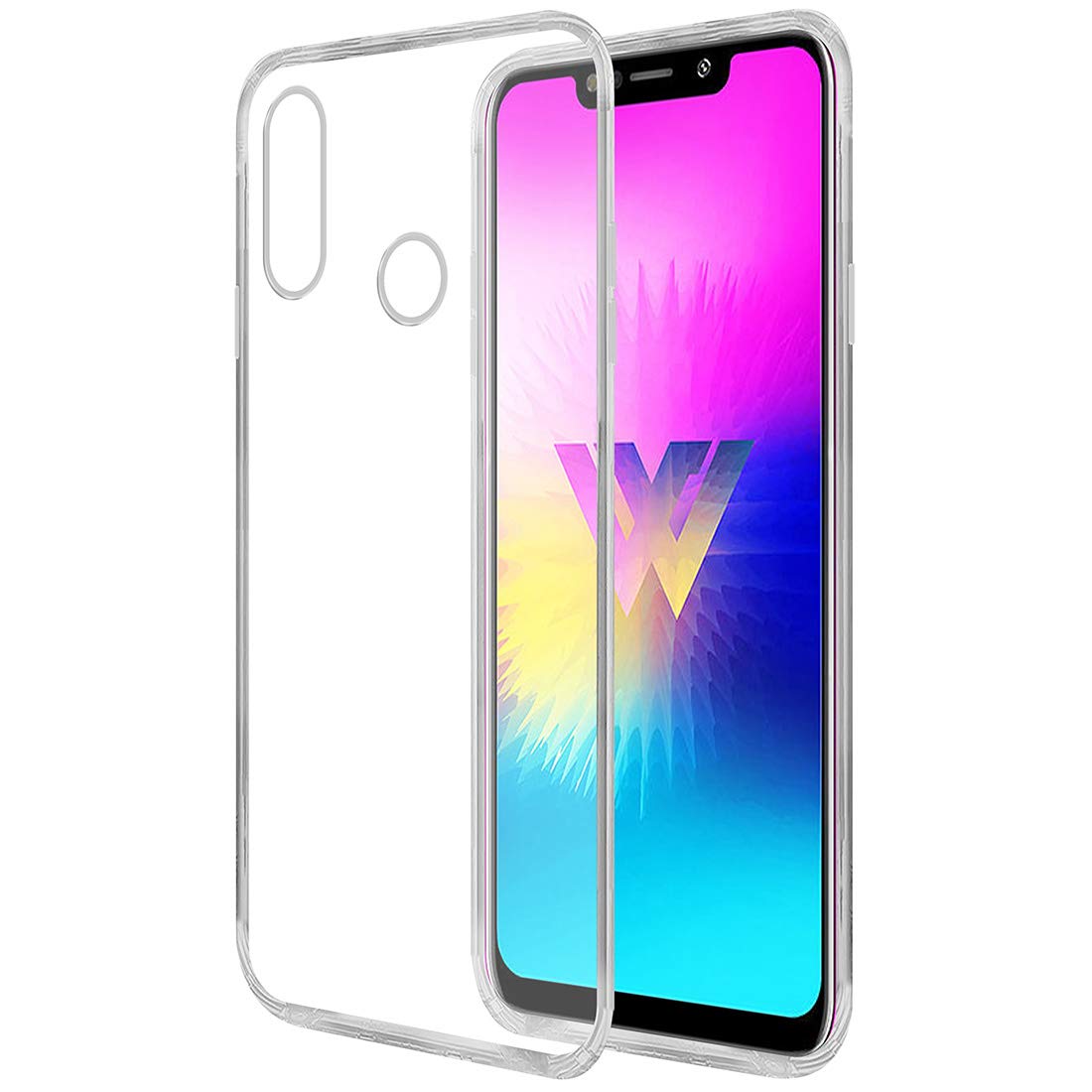 Amazon Brand - Solimo Silicone Mobile Cover for LG W10 Soft & Flexible Back Cover (Transparent)