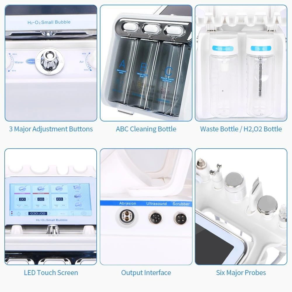 7 in macchina 1Multifunctional Hydrodermabrasion per la cura di pulizia della pelle