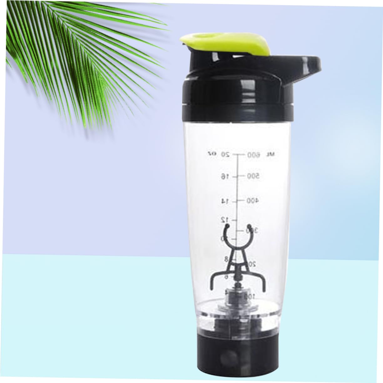 Alipis Shaker Elettrico Portatile per Proteine 600 Ml Mixer Antigraffio Miscelazione Automatica per Sportivi e Vita Sana