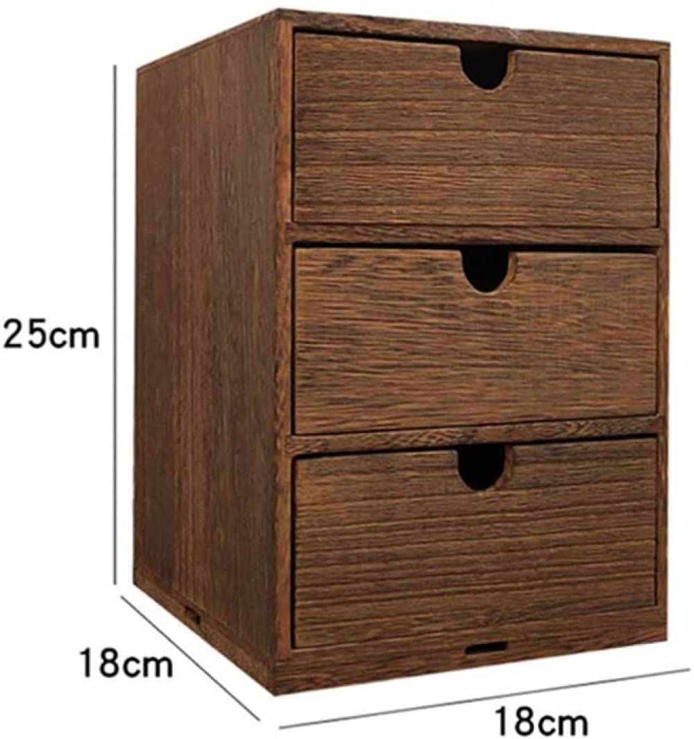 Schreibtisch-Organizer aus Holz mit Schubladen, Aktenschrank, Caddy und Schmuckbehälter für Zuhause, Büro