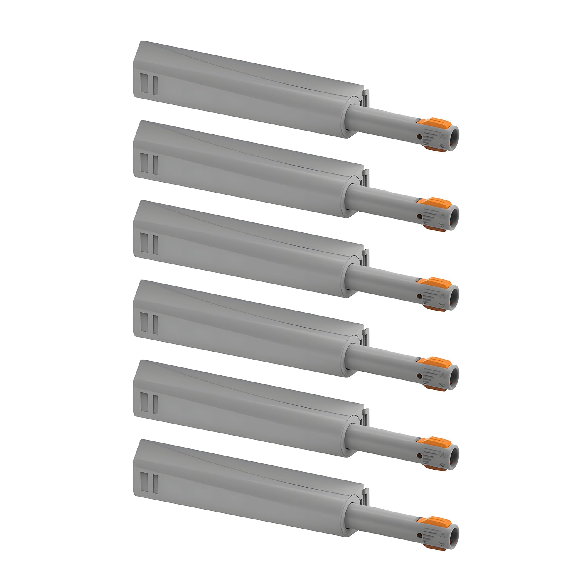 GEFONG Heavy Duty Push to Open Invisible Door Catches with Mechanical Buckle Lock for Kitchen Cabinet Cupboard Wardrobe Automatic Spring Flap Hinged Door Touch Latch Pack of 6 pcs