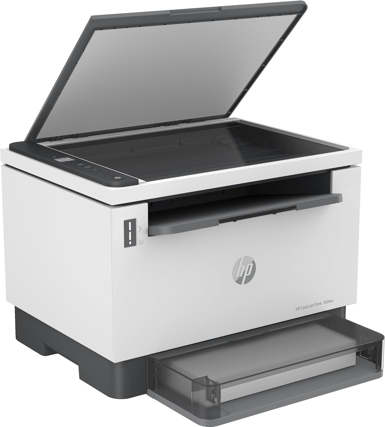 HP LaserJet Tank MFP 1604w 381L0A, Impresora Láser A4 Multifunción con Deposito de Toner, Impresión a Doble Cara Manual, Copiadora y Escaner, Wi-Fi, Smart App, Pantalla LCD Icon, Blanca y Negra
