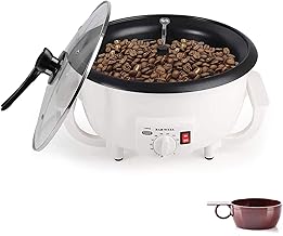 Home Coffee Bean Roaster Machine for Beginner Electric Nut Peanut Cashew Chestnuts Roasting Machine 750g Capacity